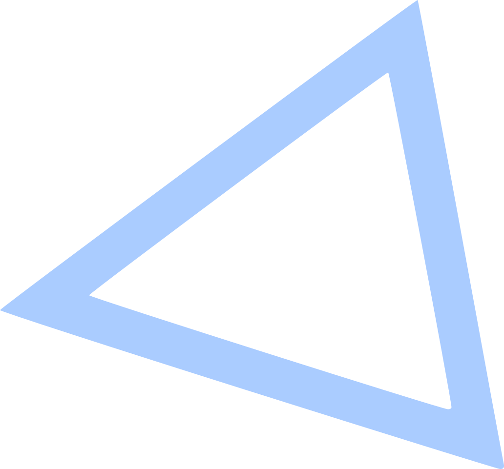 blue vector triangle in the corners of the card